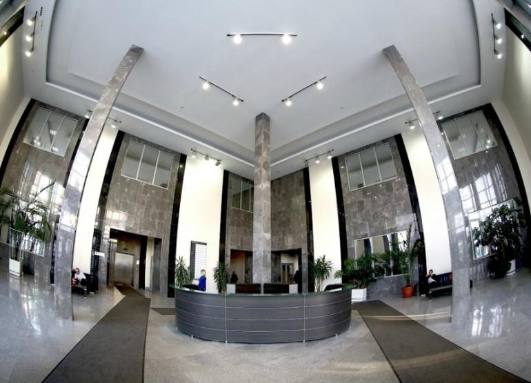 Южный Порт: Вид главного ресепшен здания